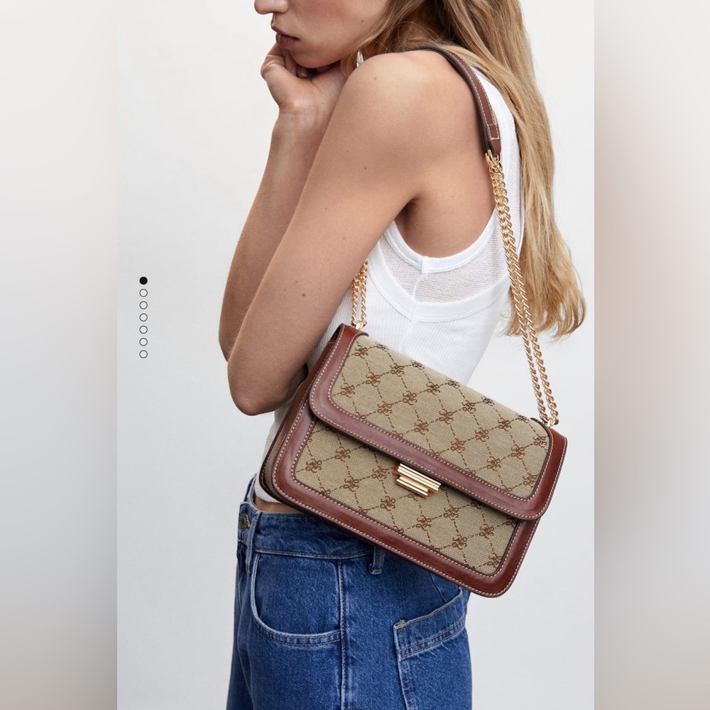 NWOT! Mango - Chain Jacquard Bag